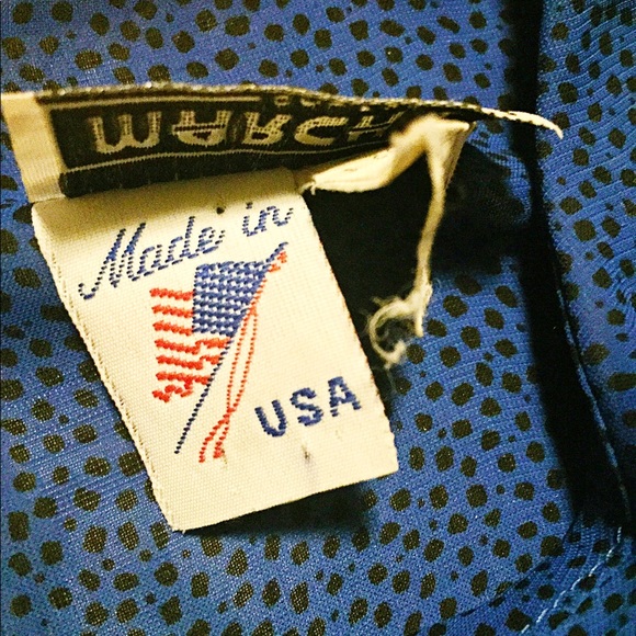 Vintage Blue Polka Dot Dress - Picture 3 of 4